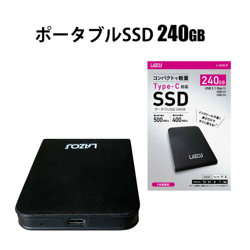 SSD 240GB ポータブル ギガ 高速 ギガバイト Ty