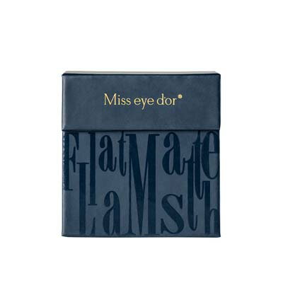 【Miss eye d'or】フラットマットラッシュネイビーアッシュ JCカール 0.15mm サイズMix