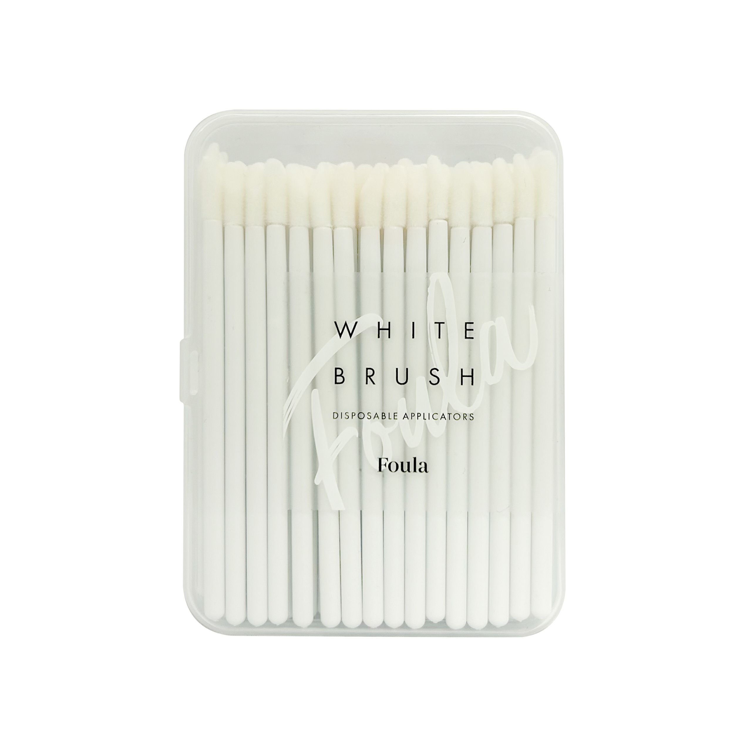 【Foula】ホワイトブラシ100本 専用ケース入り