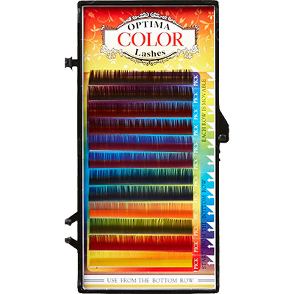 【OPTIMA】カラーラッシュ 8カラーMix Jカール 0.15mm×12mm