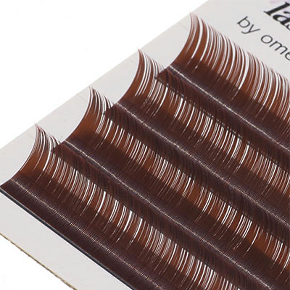 【ome】Colorラッシュ・セーブル ピンクブラウン Cカール 0.15mm×9mm