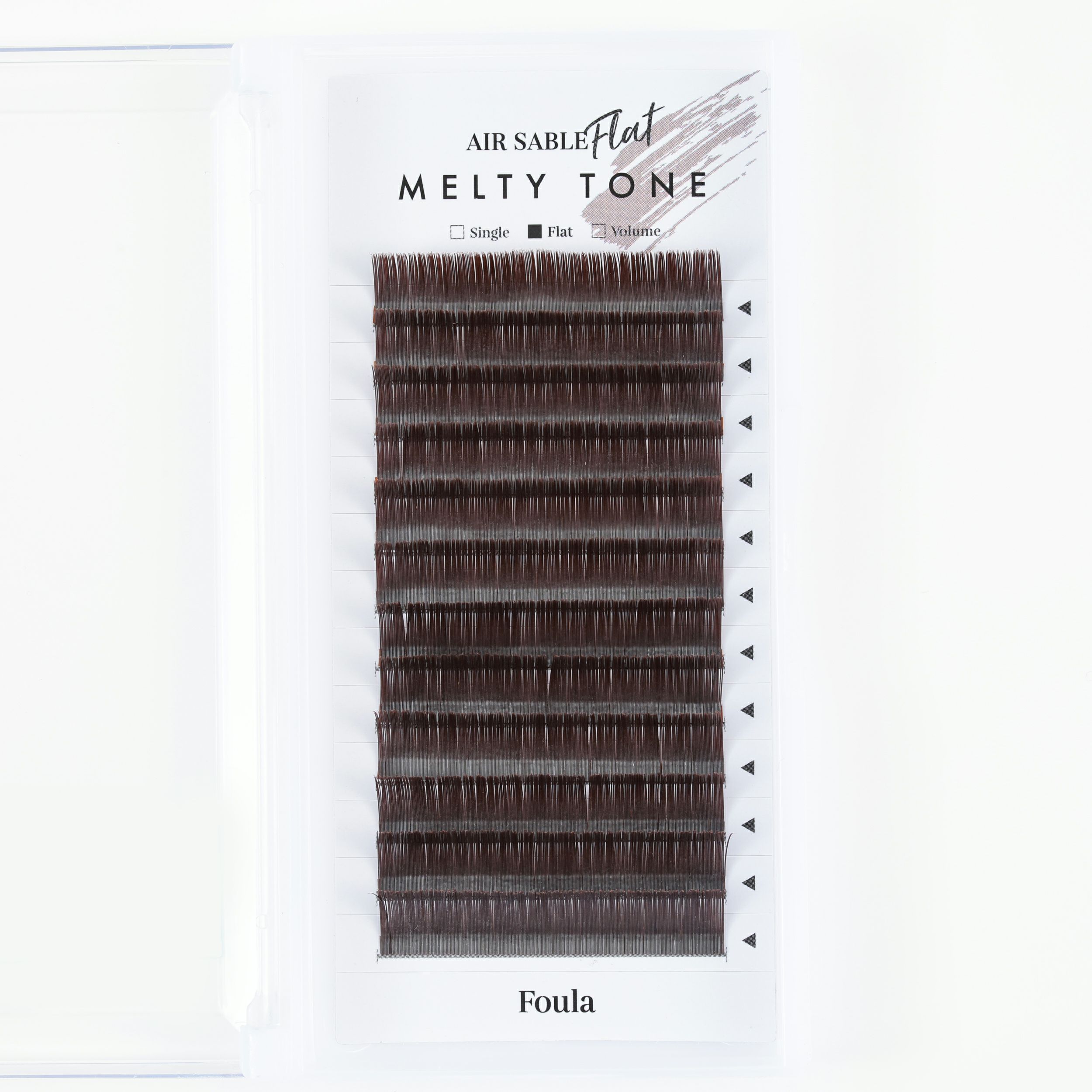 【Foula】エアーセーブル フラット モカブラウン Jカール 0.20mm×11mm