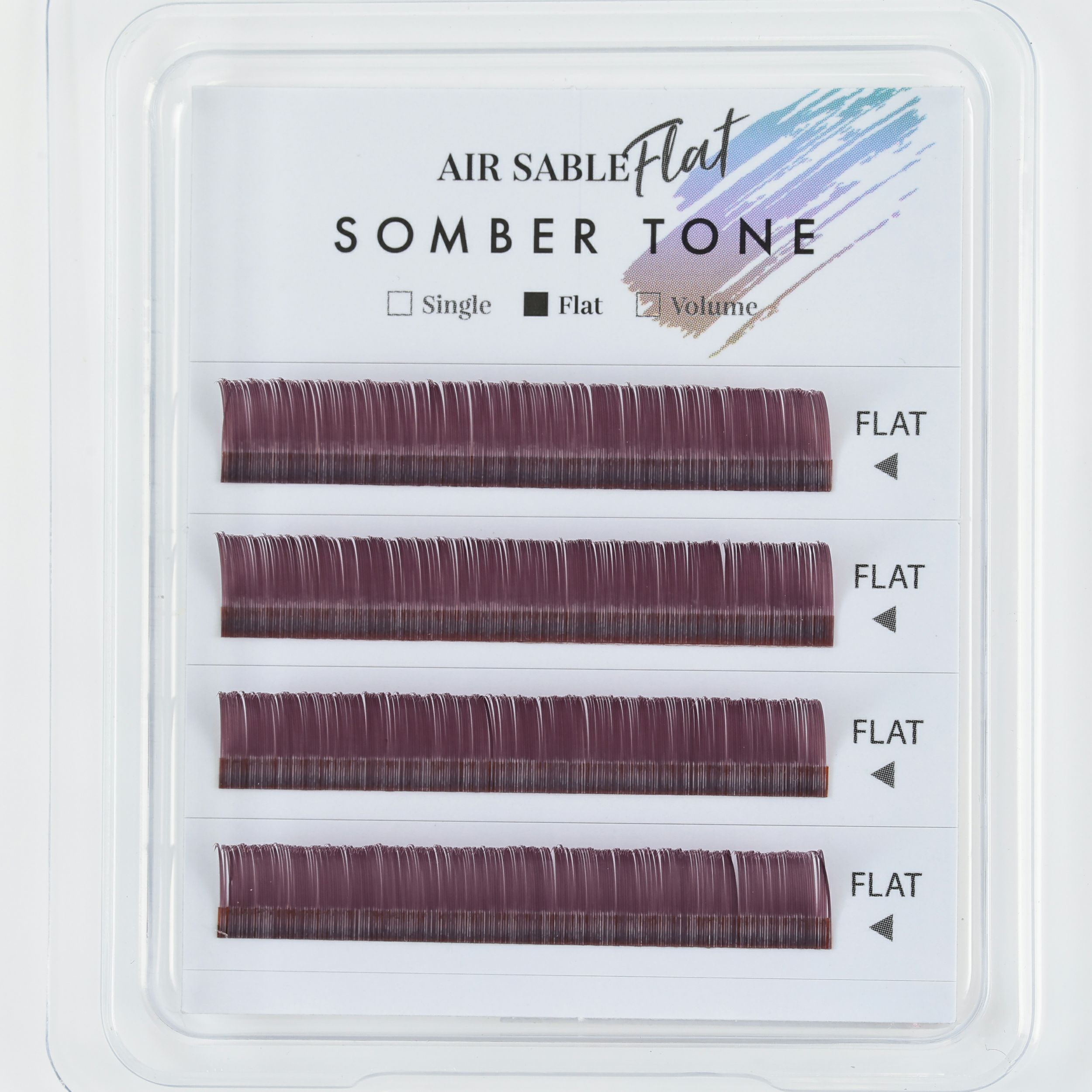 【Foula】エアーセーブル フラット スモーキーパープル Cカール 0.20mm×8mm