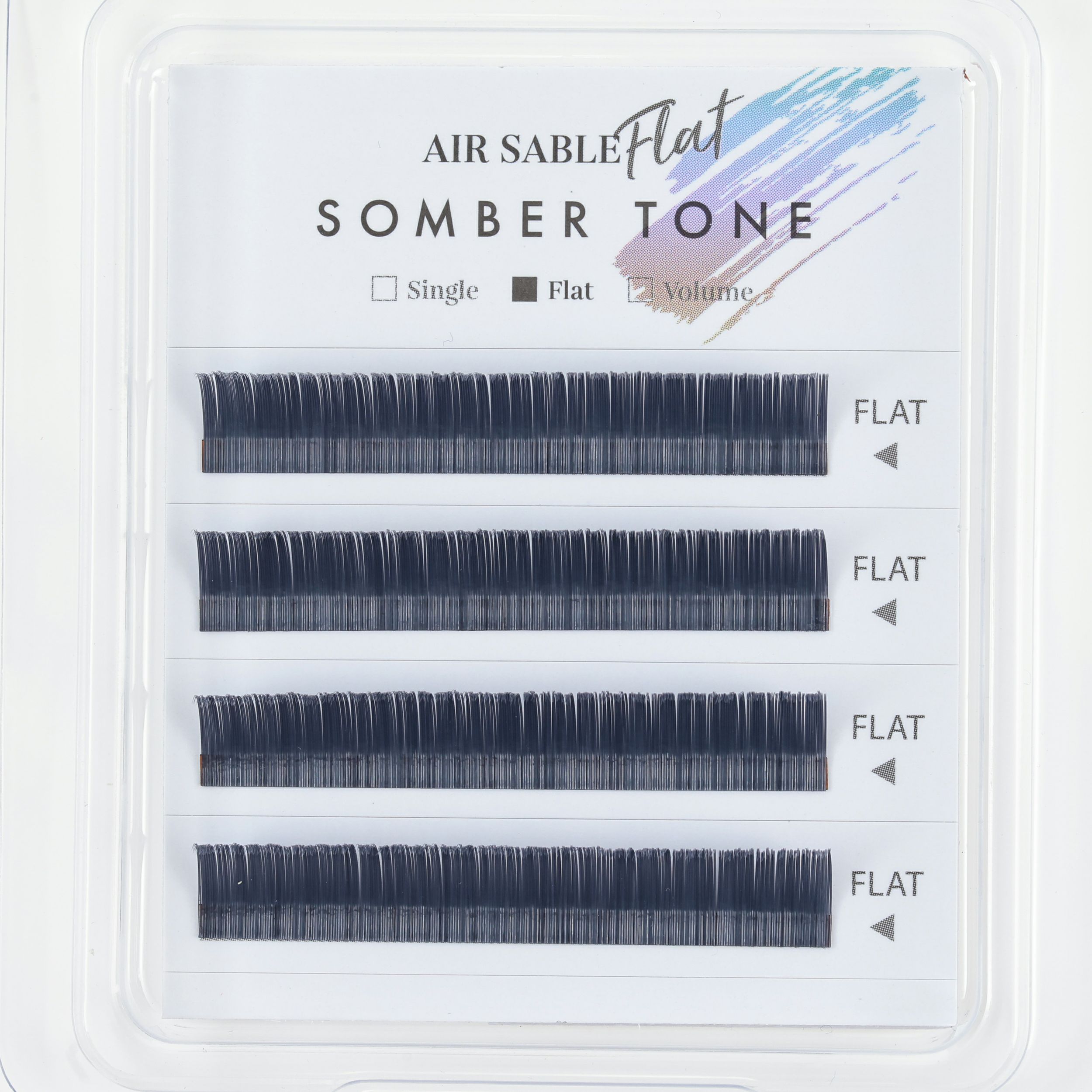 【Foula】エアーセーブル フラット アンティークブルー Jカール 0.15mm×10mm