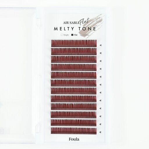 【Foula】エアーセーブル フラット ワインレッド Dカール 0.15mm×10mm 【Foula】エアーセーブル フラット ワインレッド Dカール 0.15mm×10mm