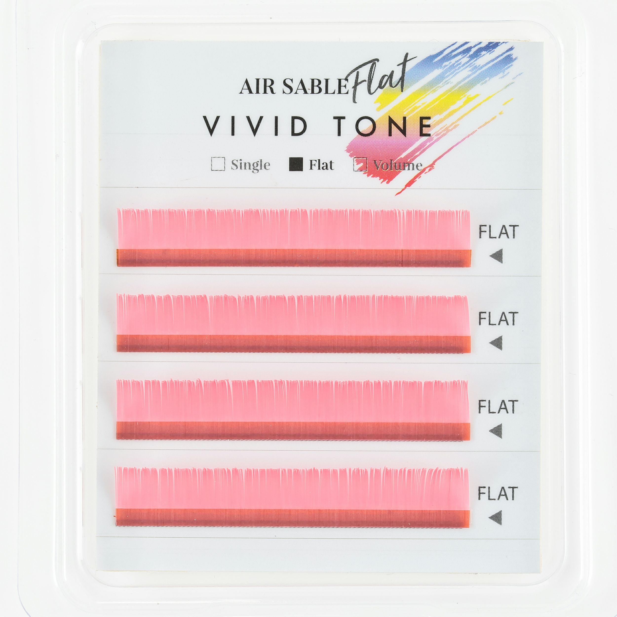 【Foula】エアーセーブル フラット ピンク Dカール 0.20mm×13mm