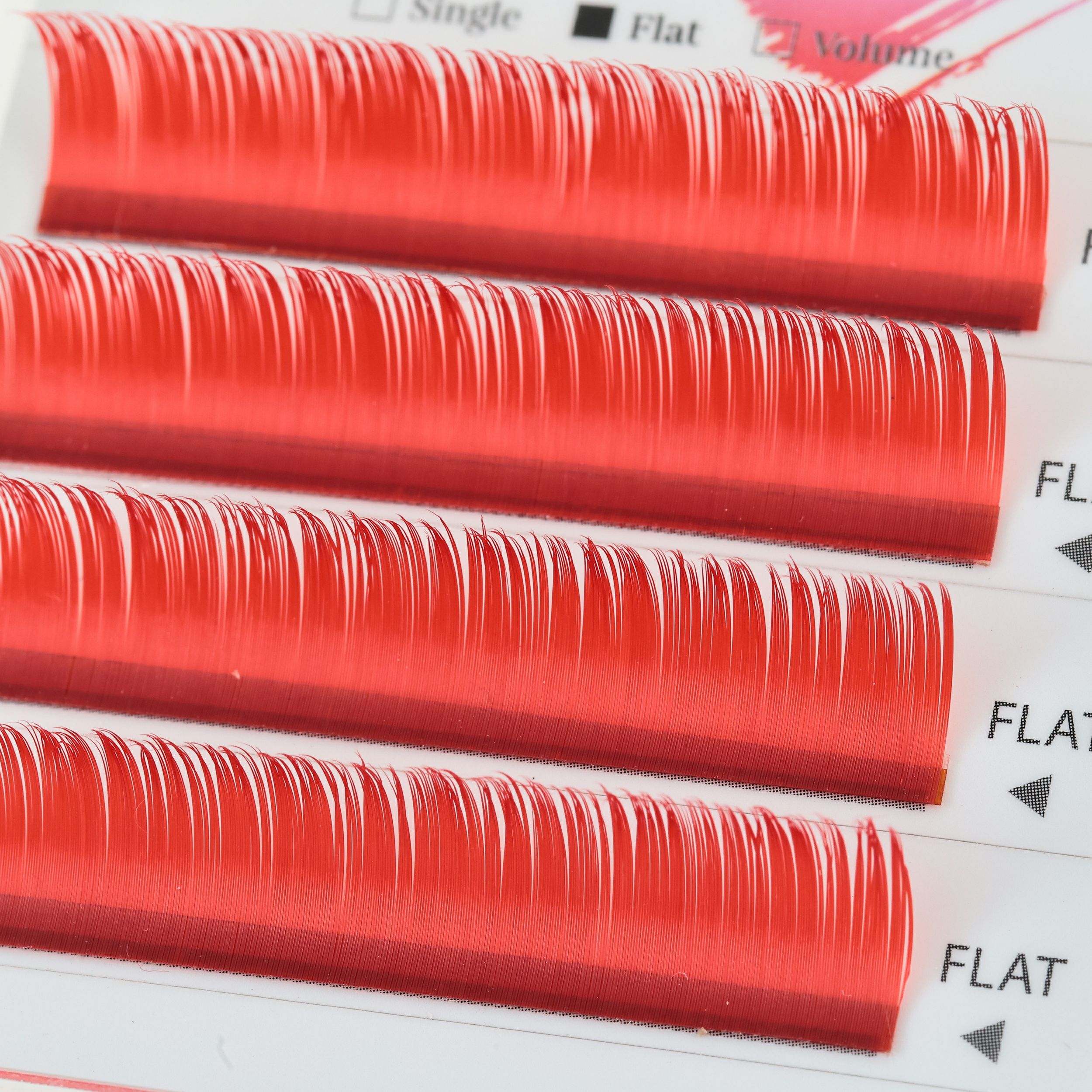 【Foula】エアーセーブル フラット レッド Cカール 0.20mm×8mm