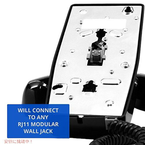 Crosley CR55-BK Wall Phone with Push Button Technology, Black Founderがお届け!