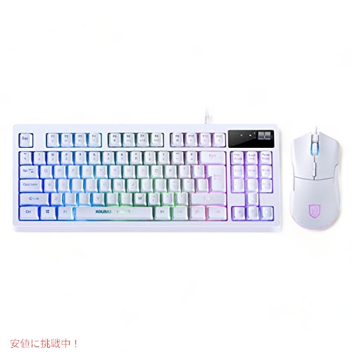 楽天FounderKOLMAX HUNTER RGB ゲーミングキーボード&マウスセット　KO4-White