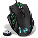Redragon M908 Impact RGB LED MMOマウス(サイドボタン付き)12,400DPIの光ワイヤードゲーミングマウス、高精度、20個のプロ...