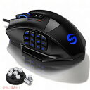 UtechSmart VenusゲーミングマウスRGBワイヤード、16400DPI 高精度レーザープログラマブルMMOコンピューターゲーミングマウス[IGN推奨...