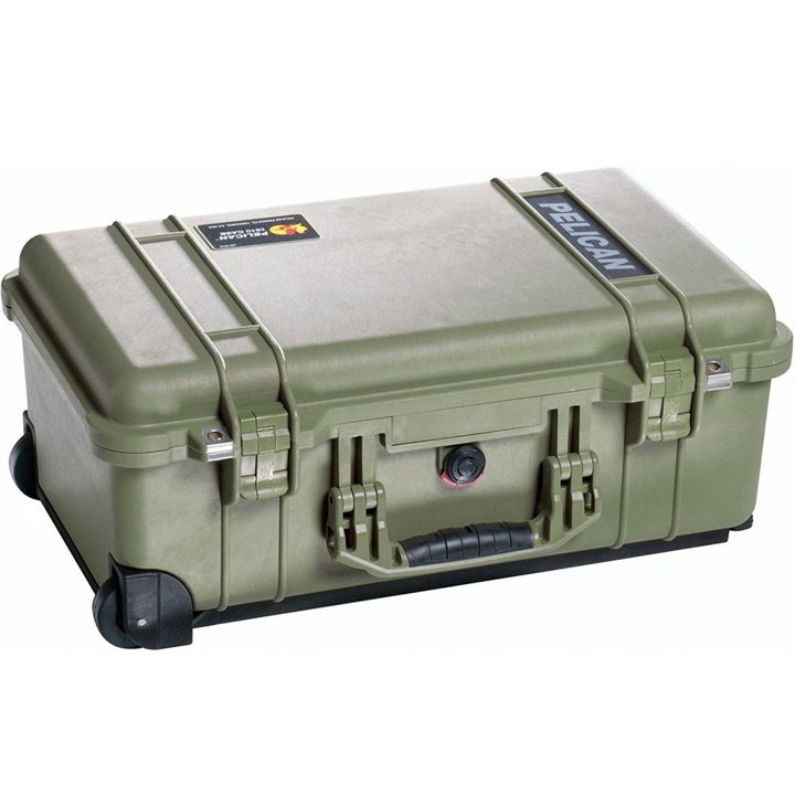 Pelican ペリカン プロテクターケース 1510 パッドディバイダー付き オリーブグリーン Protector Case 1510 with Padded Dividers (Od Green) Olive Green 015100-0040-130