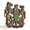 英国壁彫刻 王家のライオン 紋章 彫像 装飾 Design Toscano Inc Heraldic Royal Lions C