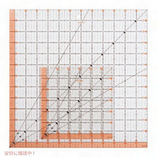 フィスカース Fiskars キルティング 裁縫 ルーラー 定規 2枚 12.5"X12.5" 6.5"X6.5" 品 Founderがお届け!