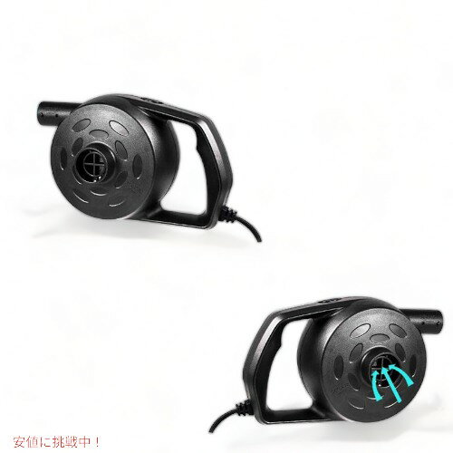 ポータブル電動式エアポンプ 5つの付属品付き chamvis 空気入れ 浮き具 Founderが...
