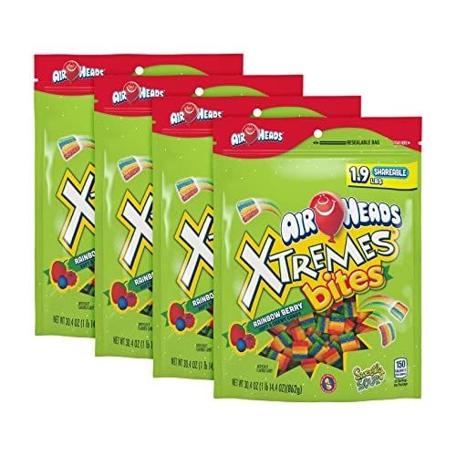 Airheads LfBo[ Rainbow Berry@30.4oz Large Bag (Pack of 4)