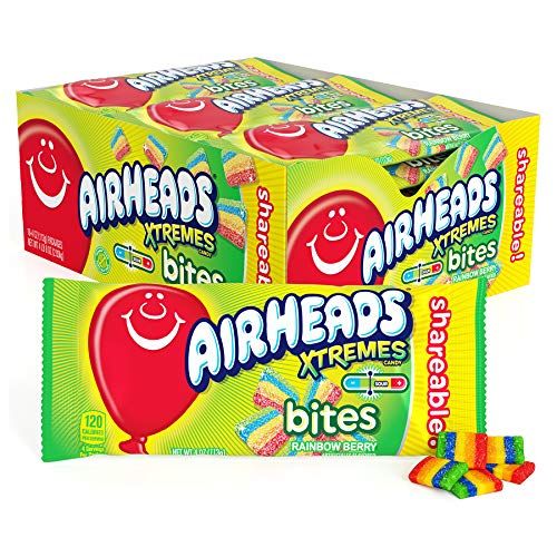 Airheads キャンディバー　Rainbow Berry, Non Melting, Bulk Party Bag, 4 oz (Pack of 18)