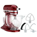 人気のアメリカ輸入商品ならFounder!!KitchenAid ガラスボウル　Stand Mixers キッチンエイド 4.7L スタンドミキサー ガラスボウル グレナデン KitchenAid、KSM154GBQ2GD サイズ：50.2×40.6×29.7cm キッチンエイド 4.7リットル スタンドミキサー。目盛りのついたガラスボウル 。 チルトヘッドデザイン。ミキサーヘッドを傾けるだけで、ボウル、ビーター、材料に簡単にアクセスできます。 ビーターはボウル内でらせん状に回転し、効率的で完全なミキシングを実現します。 頑丈で耐久性のある金属構造により、何年にもわたる信頼性の高い混合が保証されます。 10段階速度により材料が湿っていても乾いていても、まとめてかき混ぜたり、パン生地を練ったり、クリームをホイップするなど、ほとんどの作業やレシピに対応する十分なパワーがあります。 容量：5QT （約4.7リットル） 色：グラナデンレッド人気のアメリカ輸入商品ならFounder！