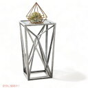 Madison Park Zee Silver Angular Mirror Accent Table マディソンパーク ミラー Founderがお届け!
