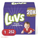 LUV ベビーおむつ テープタイプ サイズ1 新生児 252枚入り 3-6kg 漏れない 通気性抜群 Founderがお届け!