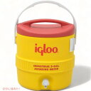 Igloo イグルー 400シリーズ 11リットルクーラー Igloo レッド/イエロー ウォータージャグ　飲み水　キャンプ　ア Founderがお届け!