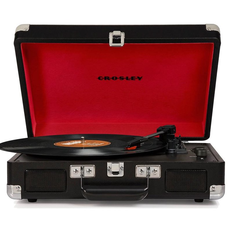 Crosley Cruiser Deluxe Portable 3-Speed Turntable with Bluetooth クロスリー ポータブル ターンテーブル レコー…