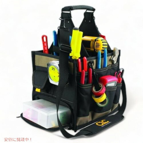 CLC カスタムレザークラフト ツールキャリア 1528 電気・メンテナンス用 ブラック 工具 収納バッグ ツ..