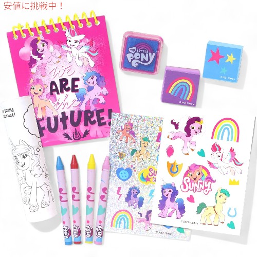 Founderのマイリトルポニー My Little Pony クリエイティビティバケツ ぬりえ シール スタンプ Tara Toy Creativity Bucket｜アングル2