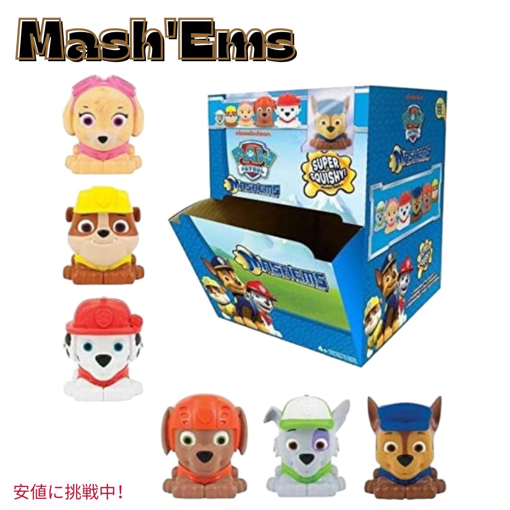 Mash Ems �ޥå��塦���ॺ Paw Patrol Squishy Collectible Toy �ѥ��ѥȥ����� ���å� 4 Capsules ��������...