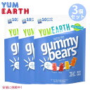 【3個セット】Yum Earth ヤムアース オーガニック フルーツ グミ ベア ガミーベア 10袋入り 個包装 スナックサイズ Organic Gummy B...
