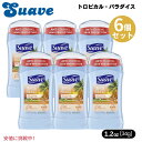 6個セット Suave スエーヴ Tropical Paradise Invisible Solid Deodorantト34g トロピカルパラダイス インビジ...