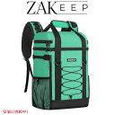 ZAKEEP obNpbNN[[ 36 @\ hR ~gO[ N[[obO ۉ ۗ Multifunctional Leakproof Cooler Backpack 36 Cans Mint Green