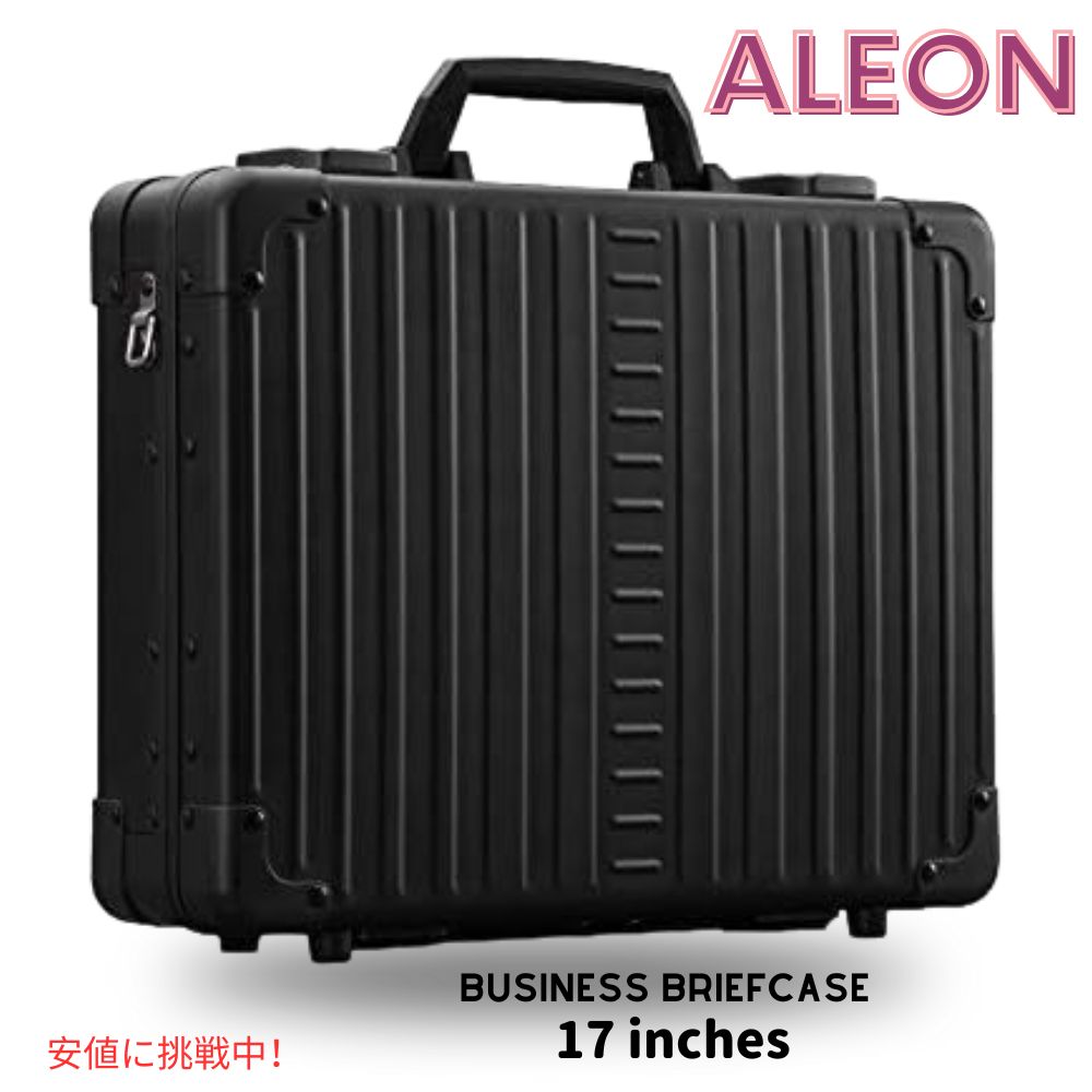 ALEON AErWlXA^bVn[hTChrWlXtP[X ALEON Aluminum Business Attache Hardside Business Briefcase 17 inches Onyx