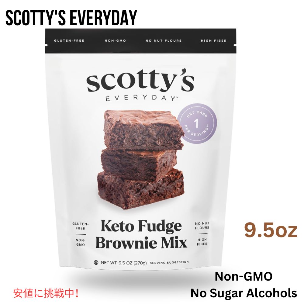 Scotty's Everyday Pg t@bW uEj[ ~bNX 270g Oet[ x[LO~bNX Keto Fudge Brownie Mix 9.5oz