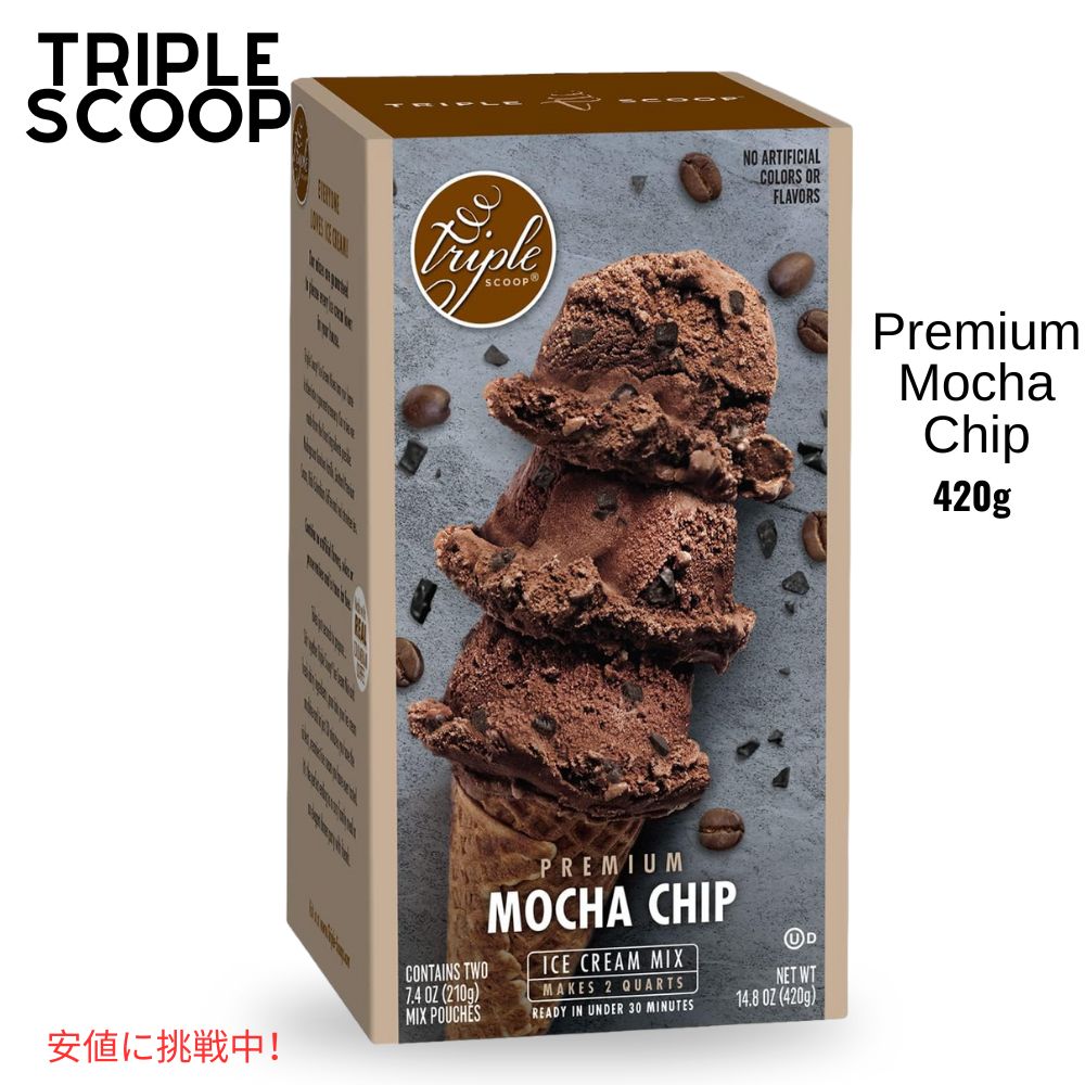 プレミアム モカチップ アイスクリーム スターターミックス Premium Mocha Chip Ice Cream Starter Mix makes 2 creamy quarts