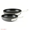 オールクラッド HA1 フライパンセット 2個 8インチ & 10インチ 硬質アルマイト加工 ノンスティック All-Clad HA1 Hard Anodize...