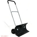 CASL Brands 車道用ホイール付き雪かき - 6インチポリプロピレンホイールと調節可能アルミハンドル Snow Shovel with Wheels for Driveway