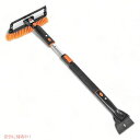 BIRDROCK HOME 伸縮式スノーブラシ 車用 11インチワイドスクイージー Extendable Snow Brush with Detachable Ice Scraper
