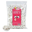 キャンディービュッフェ用ホワイト(白)バブルガム 半インチ幅 2lb