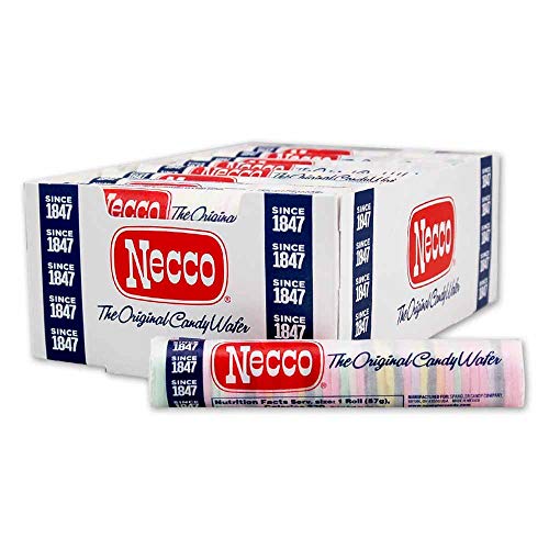 Necco, The Original Candy Wafers, 2oz Rolls - 24ct Disp c