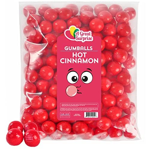 A Great Surpriseの豊富な種類のキャンディー。かわいいパッケージで誕生日パーティー、結婚式、卒業パーティー、ブライダルシャワー、性別披露パーティー、ベビーシャワー、キッズパーティー等様々な場面で使用可能！Dubble Bubble Hot Cinnamon Gumballs Bulk - Holiday - Red Candy - Bulk Candy - 3lb重さ：　3.03lbおおよそのサイズ：　8.9 x 7.36 x 3.11inch B08C7Z28D6