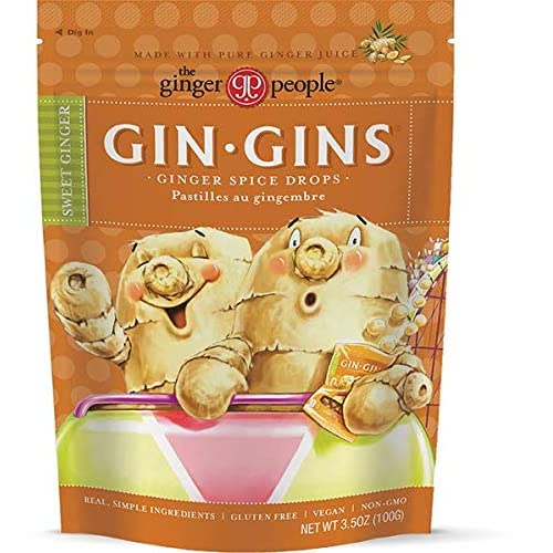 The Ginger People Gin Gins Drops, Ginger Spice, 3.5oz c