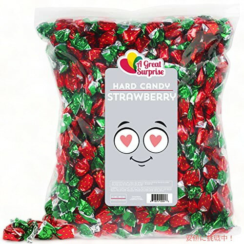 楽天FounderStrawberry Hard Candy - Strawberry Filled Bon Bons - Re …