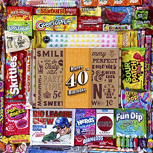 Vintage Candy Co. 40th BIRTHDAY RETRO CANDY GIFT BOX Founder͂
