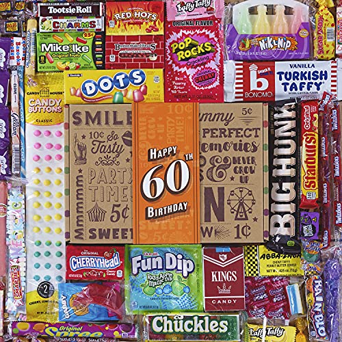 VINTAGE CANDY CO. 60TH BIRTHDAY RETRO CANDY GIFT BOX - FounderϤ