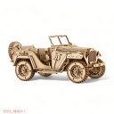 ROKR 3D木製パズル 機械式自動車モデル-自作車両キット(アーミージープ)