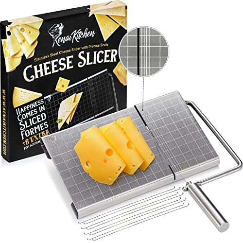 チーズを愛する友人や家族と一緒に、「ホストまたはホステス」で長持ちする思い出を作りましょう。 当社のステンレススチールチーズカッターはレストラングレードの品質で、クリアで正確なグリッドスケールラインで、ご希望のサイズに合わせてチーズをカットできます。 品質と頑丈さに重点を置いた当社のチーズカッターは、スライサーを所定の位置に保持する「ノンスリップラバーフィート」で、不要な動きを最小限にるように設計されています。 パーティー用に複数のシャルキュトリーボードを準備するとき、または自宅でのロマンチックなデートを準備するとき、または私だけの時間にませんか? スライサーは、専用のパッケージデザインで、コンパクトで収納も簡単です。B096BFGD4W重さ：　15.7 ouncesおおよそのサイズ：　8.27 x 9.45 x 0.78 inches