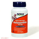 NOW # 2251 Astaxanthin, Extra Strength 10 mg 60 Softgel アスタキサンチン 60ソフトカプセル