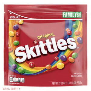 Skittles Original Candy Family Size / スキトルズ フルーツキャンディー オリジナル ファミリーサイズ 779.6g（27.5oz）