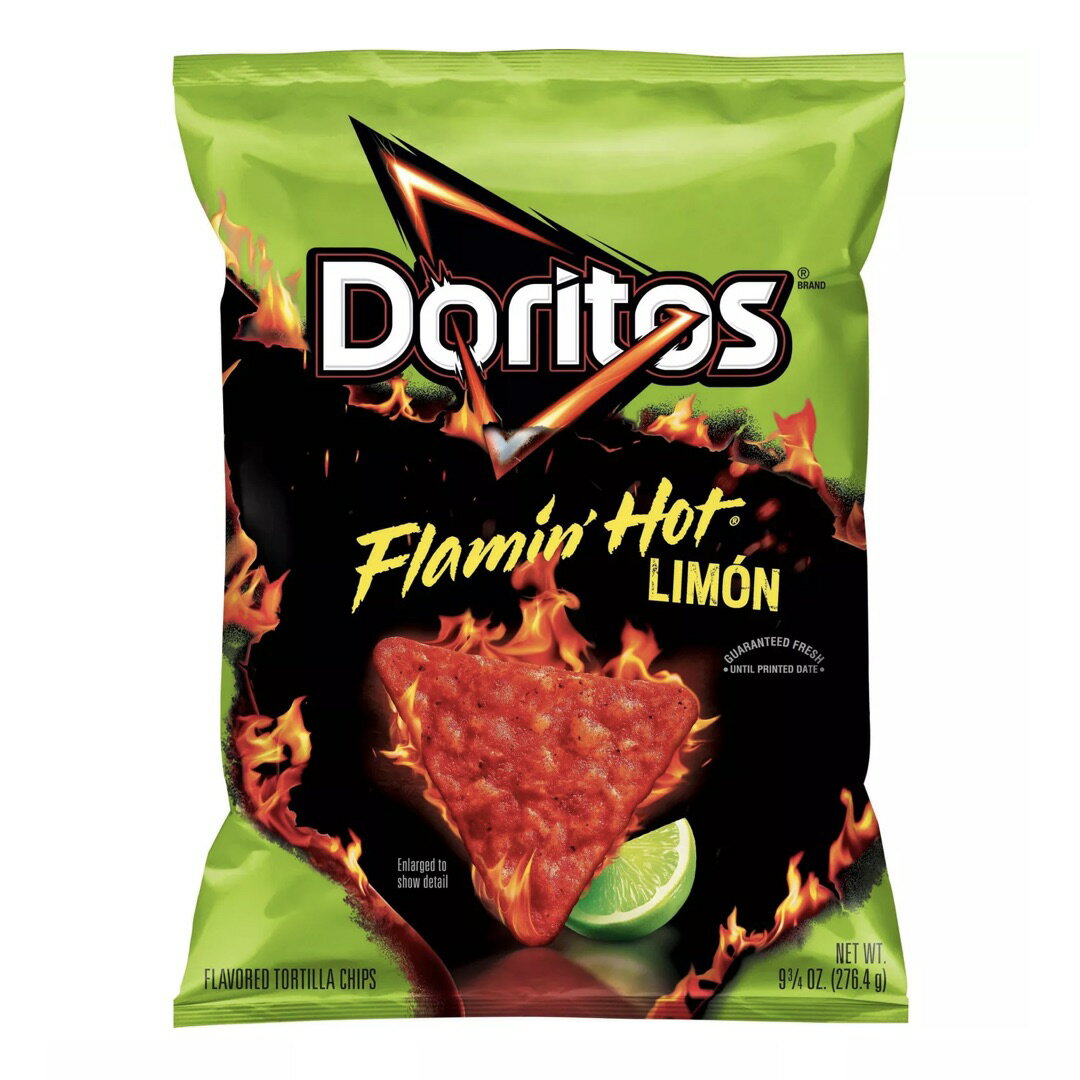 Doritos Flamin Hot Limon Flavored Tortilla Chips / hgX geB[`bvX t[~ zbg  262.2g(9.75oz)